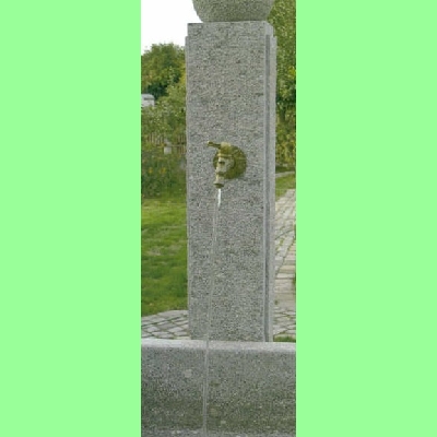 Brunnens�ule gelb mit Kapitell